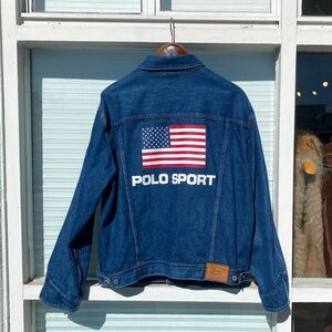 Ralph Lauren Blue Denim Polo Sport Limited Edition Jacket
